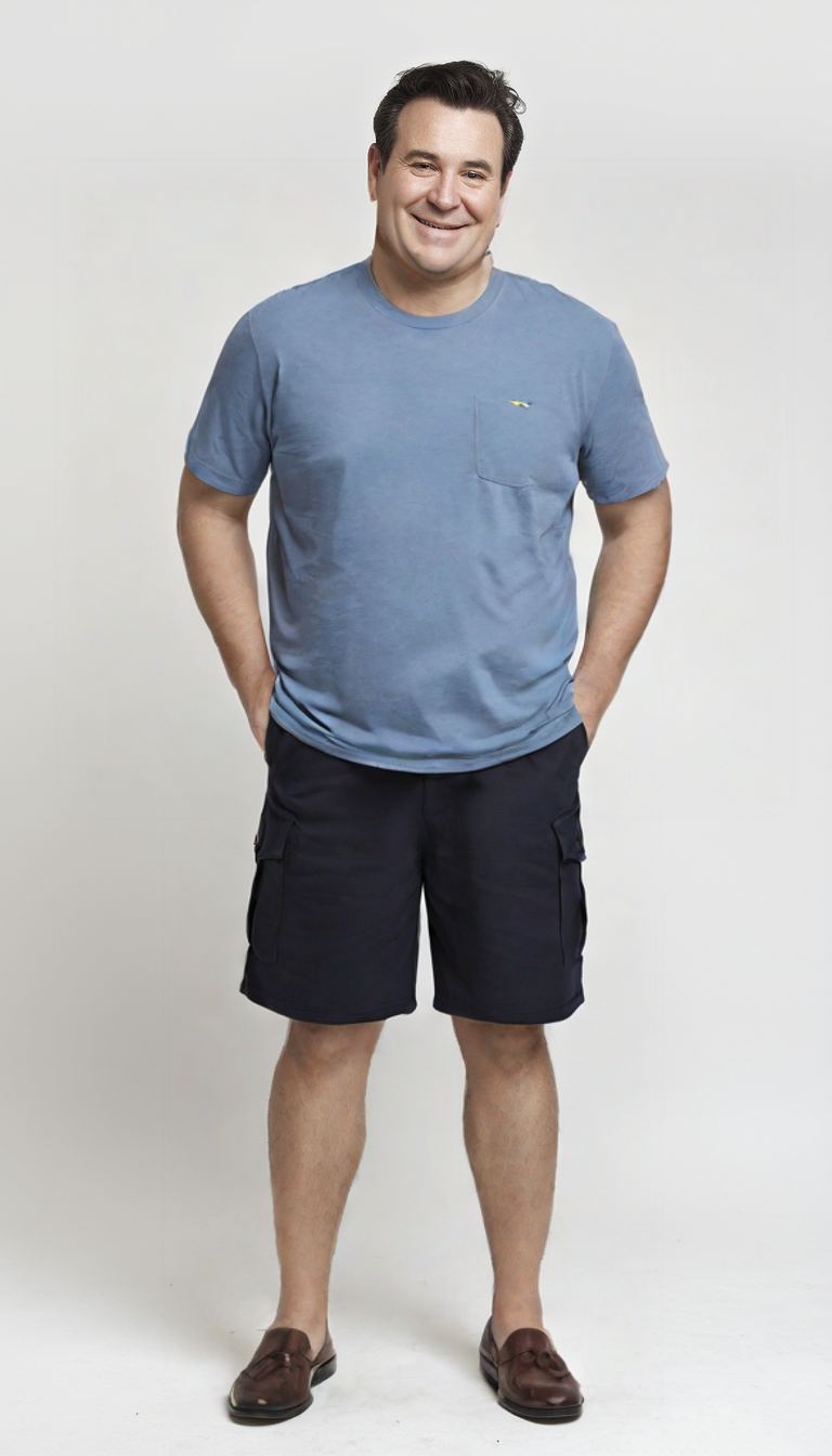 T-Shirt Mezza Manica Re del Mare Taglie Forti 93.5322X